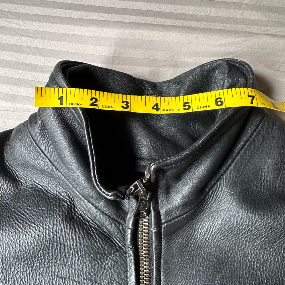 UNIK•genuine leather jacket•women’s medium•moto boho•biker core•black•silver - Picture 7 of 16